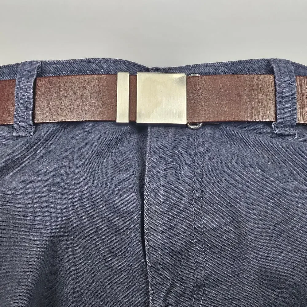 BANANA REPUBLIC GENUINE ITALIAN LEATHER BELT – WOMEN’S M –  HOLELESS LOCK BUCKLE